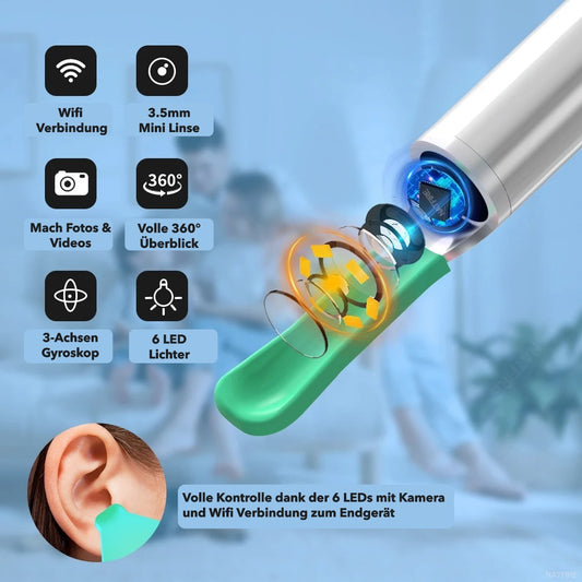 Ohrenreiniger Otoskop mit Kamera