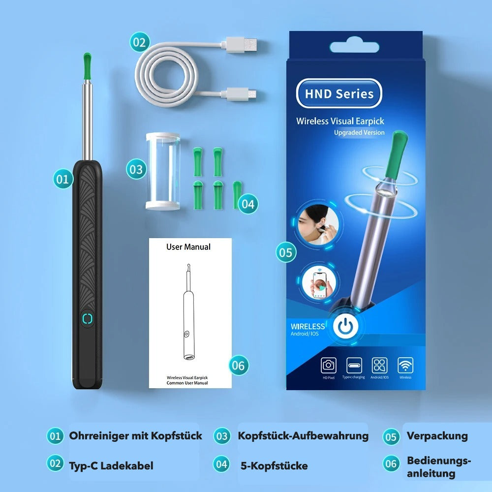 Ohrenreiniger Otoskop mit Kamera